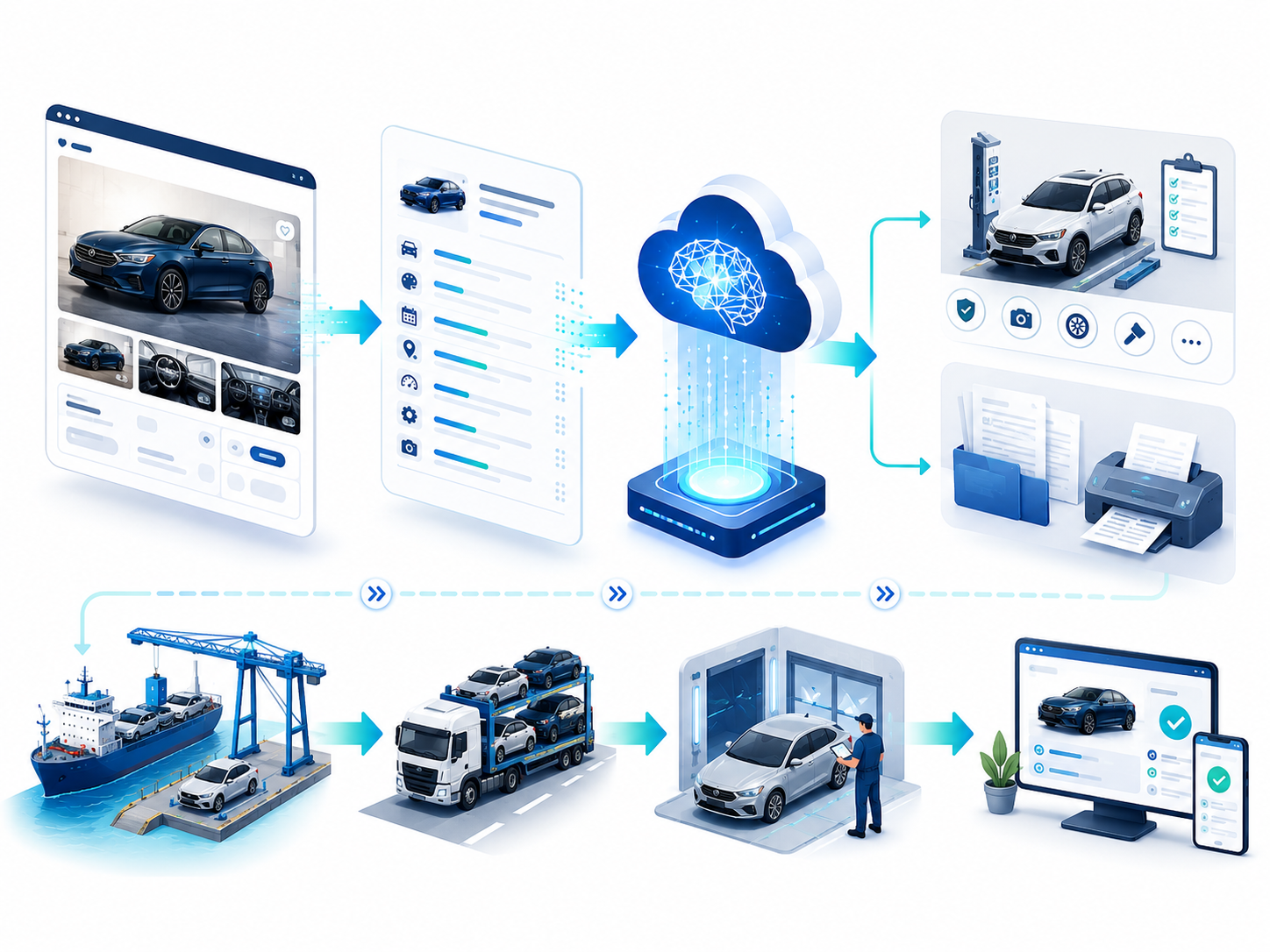 AI automatisoi auton tuontiprosessin — ilmoituksesta luovutukseen